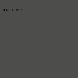 4D4D4B - Dark Liver color image preview