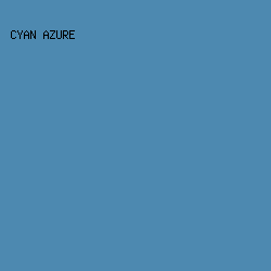 4D89B0 - Cyan Azure color image preview