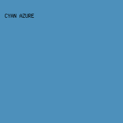 4D90BB - Cyan Azure color image preview