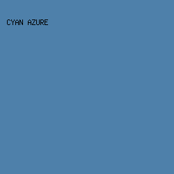 4E80AA - Cyan Azure color image preview