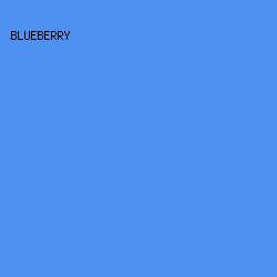4E91F0 - Blueberry color image preview