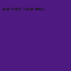 4F1A80 - Blue-Violet [Color Wheel] color image preview