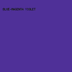 4F3099 - Blue-Magenta Violet color image preview