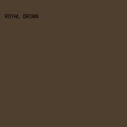 4F3F2F - Royal Brown color image preview