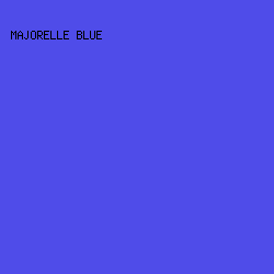 4F4CE9 - Majorelle Blue color image preview