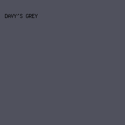 50515D - Davy's Grey color image preview