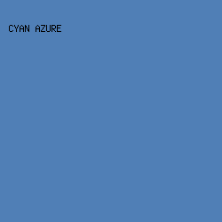 507FB6 - Cyan Azure color image preview