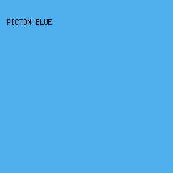 50B0EE - Picton Blue color image preview