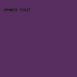 582D60 - Japanese Violet color image preview