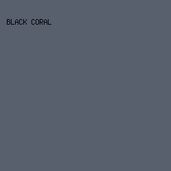 585F6D - Black Coral color image preview