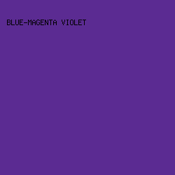 5B2B92 - Blue-Magenta Violet color image preview