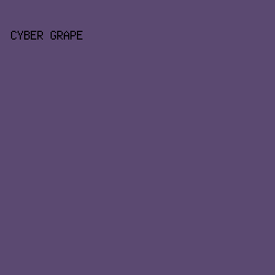 5B4971 - Cyber Grape color image preview
