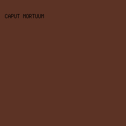5C3325 - Caput Mortuum color image preview