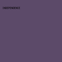 5C4A69 - Independence color image preview