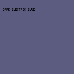 5C5C80 - Dark Electric Blue color image preview
