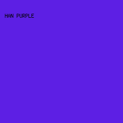 5D1FE4 - Han Purple color image preview