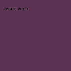 5D3353 - Japanese Violet color image preview