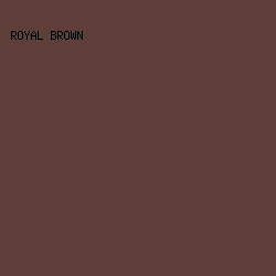 5D3E39 - Royal Brown color image preview