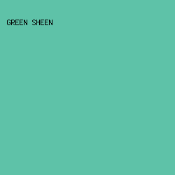 5EC2A8 - Green Sheen color image preview