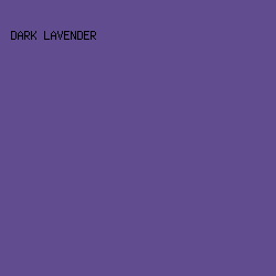 604C8F - Dark Lavender color image preview