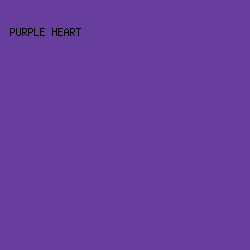 673D9E - Purple Heart color image preview