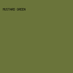 6A743A - Mustard Green color image preview