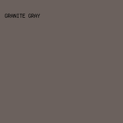 6B615D - Granite Gray color image preview