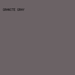 6B6265 - Granite Gray color image preview