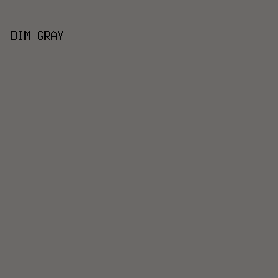 6B6967 - Dim Gray color image preview