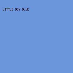6B95DB - Little Boy Blue color image preview
