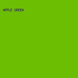 6BBE01 - Apple Green color image preview
