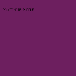 6D1F5F - Palatinate Purple color image preview