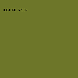 6D7629 - Mustard Green color image preview