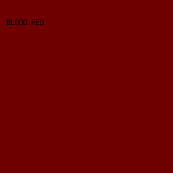 6E0000 - Blood Red color image preview