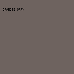 6E635F - Granite Gray color image preview