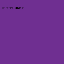 6F2F91 - Rebecca Purple color image preview