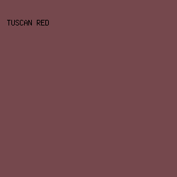 75484D - Tuscan Red color image preview