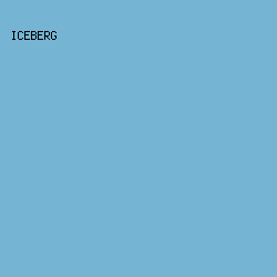 75B4D2 - Iceberg color image preview