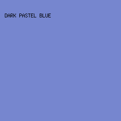 7686CF - Dark Pastel Blue color image preview