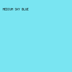 79E5F2 - Medium Sky Blue color image preview
