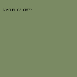 7A8A63 - Camouflage Green color image preview