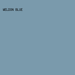 7A9AAC - Weldon Blue color image preview