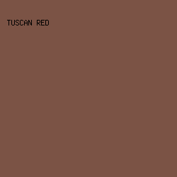 7B5345 - Tuscan Red color image preview