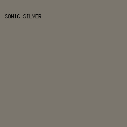 7B766D - Sonic Silver color image preview