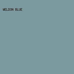 7B999F - Weldon Blue color image preview
