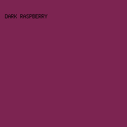 7C2451 - Dark Raspberry color image preview