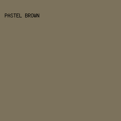 7C725C - Pastel Brown color image preview