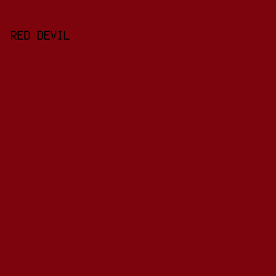 7D040C - Red Devil color image preview
