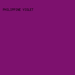 7D116E - Philippine Violet color image preview