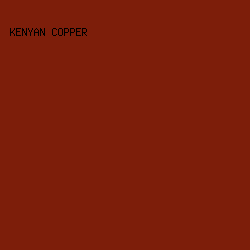 7D1E0A - Kenyan Copper color image preview